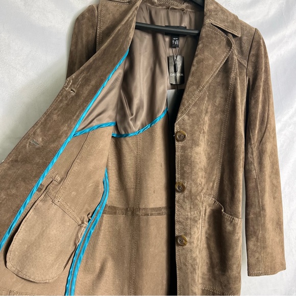 Danier Suede Trench Coat - Picture 7 of 8